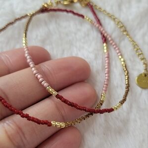 🍫 NWT CK03 Beaded Chocker Necklace. BOHO/GIFT/ Handmade. TOHO beads